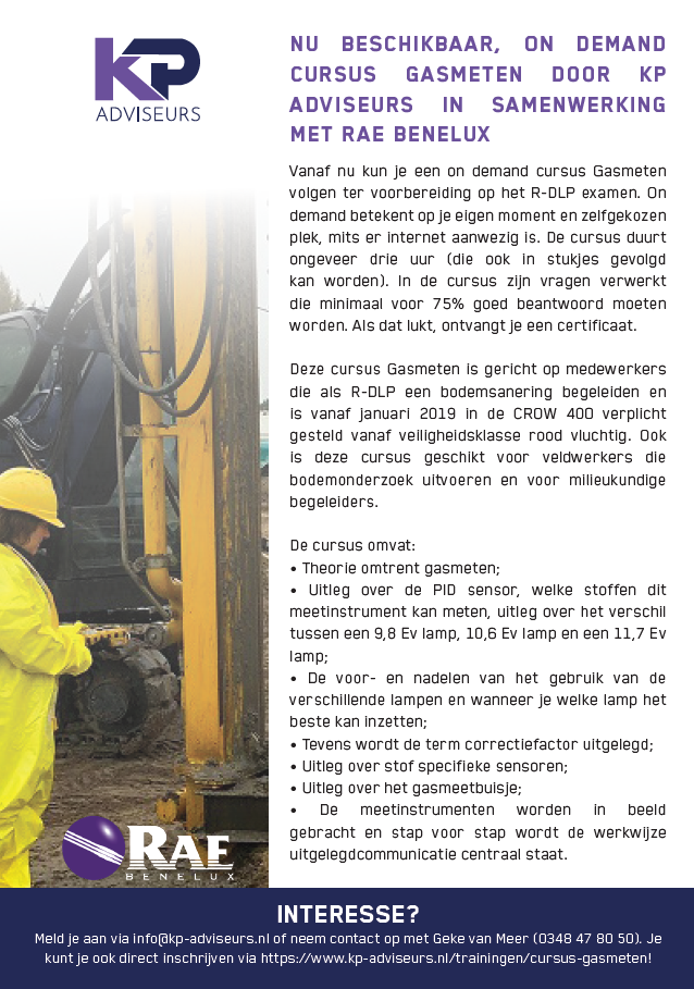 Cursus Gasmeten flyer